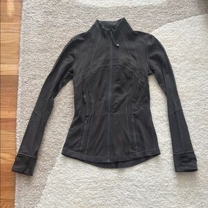 Lululemon Forest Green Zip Up Track Jacket
